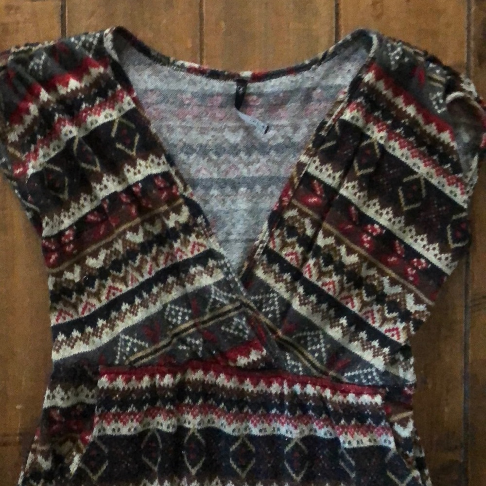 Fall Patterned Dress - Picture 3 of 4